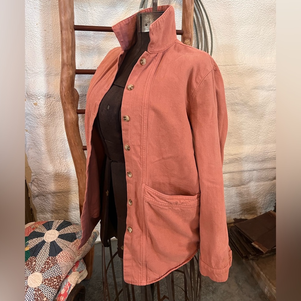 Sezane Will Jacket in Dusty Rose colored Denim, size XS. In excellent condition